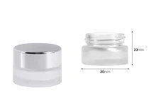 Βαζάκι γυάλινο αμμοβολής για κρέμα 5 ml - χωρίς καπάκι Βαζάκι γυάλινο αμμοβολής για κρέμα 5 ml - χωρίς καπάκι