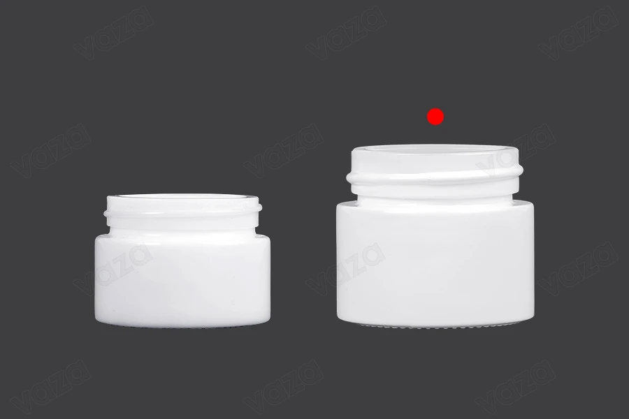 Kavanoz qelqi për krem 50 ml në ngjyrë të bardhë - pa kapak-imazh_grup