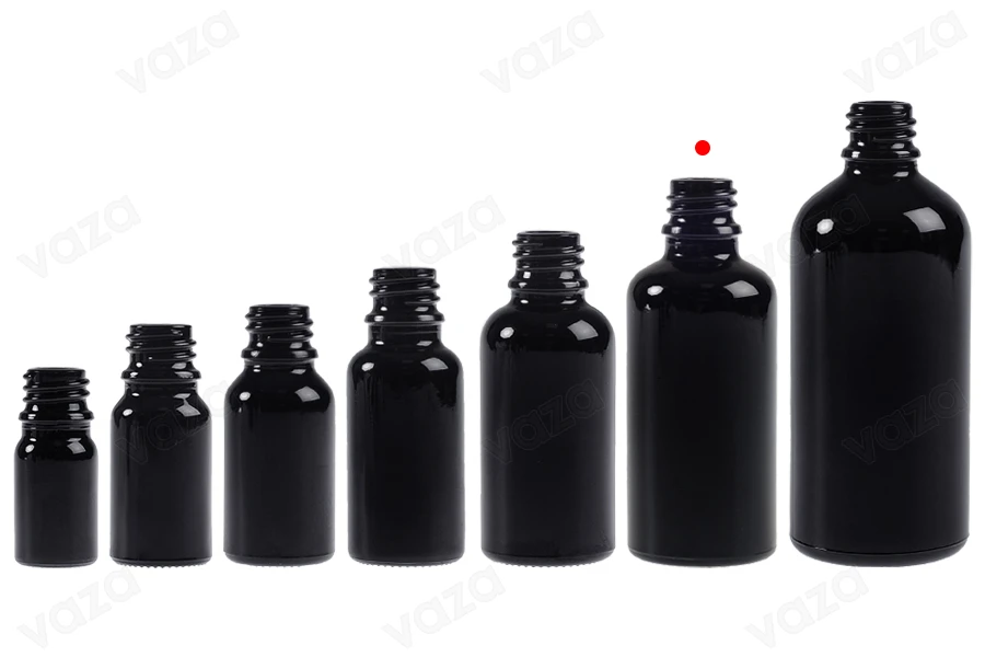 Shishe qelqi e zezë për vajra esencialë 50 ml me grykë PP18.-imazh_grup