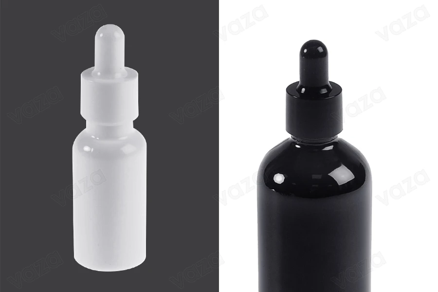 Ensemble anneau et sucette en plastique pour compte-gouttes et becs verseurs PP18-photo_groupe