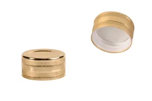 Tappo in alluminio (PP28) in plastica con rivestimento in alluminio e guarnizione interna