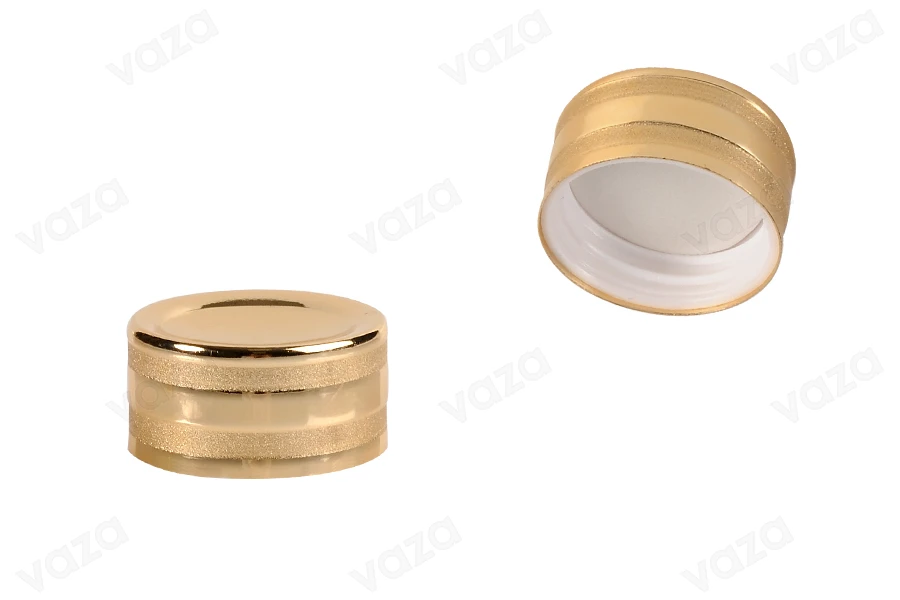Tappo in alluminio (PP28) in plastica con rivestimento in alluminio e guarnizione interna-immagine_prodotto