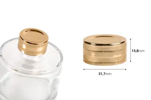 Aluminum cap (PP28) plastic with aluminum coating and inner liner-2