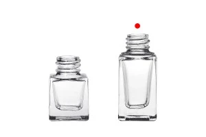 10 ml-Klarglasflasche in rechteckiger Form mit PP18-Auslauf-5
