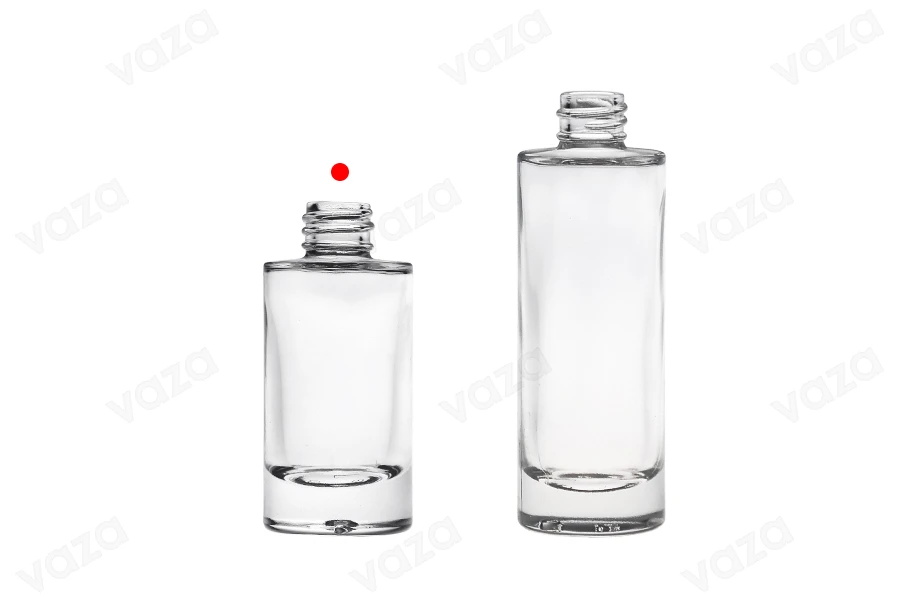 Γυάλινο μπουκάλι 30 ml διάφανο με στόμιο 18/415-εικόνα_σύνθεση