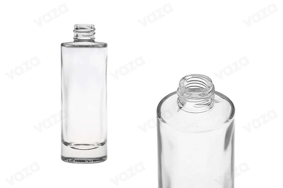 Flacon en verre transparent de 50 ml avec bec verseur 18/415-photo_produit