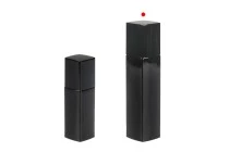 Flacon en verre noir de luxe de 100 ml avec pompe à crème et bouchon Flacon en verre noir de luxe de 100 ml avec pompe à crème et bouchon