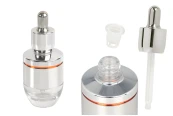 30 ml glass bottle with aluminum coating, dropper and drainer 30 ml glass bottle with aluminum coating, dropper and drainer