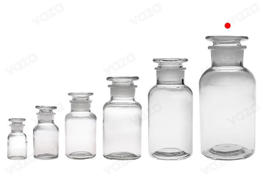 Apothekerflasche 1000ml transparent mit Glasverschluss Apothekerflasche 1000ml transparent mit Glasverschluss-εικόνα_σύνθεση