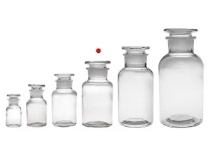 Flacon pharmacie 250 ml transparent avec bouchon en verre-5