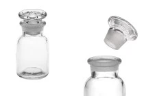 Μπουκάλι φαρμακείου 30 ml διάφανο με γυάλινο καπάκι