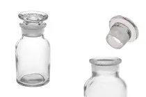 Μπουκάλι φαρμακείου 60 ml διάφανο με γυάλινο καπάκι Μπουκάλι φαρμακείου 60 ml διάφανο με γυάλινο καπάκι
