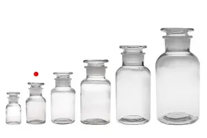 Flacon pharmacie 60 ml transparent avec bouchon en verre-5