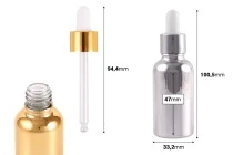 Μπουκαλάκι 30 ml γυάλινο με σταγονόμετρο για καλλυντικά προϊόντα Μπουκαλάκι 30 ml γυάλινο με σταγονόμετρο για καλλυντικά προϊόντα
