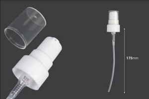 Cremepumpe aus Kunststoff mit Verschluss für Flaschen mit Sicherheitsverschluss Bördelweite 20mm-2