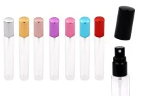 Glasflasche 20ml transparent mit Zerstäuber und Aluminiumkappe für Parfums – 6 Stück Glasflasche 20ml transparent mit Zerstäuber und Aluminiumkappe für Parfums – 6 Stück