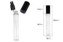 Glasflasche 20ml transparent mit Zerstäuber und Aluminiumkappe für Parfums – 6 Stück Glasflasche 20ml transparent mit Zerstäuber und Aluminiumkappe für Parfums – 6 Stück