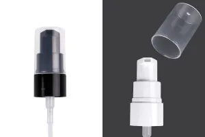 Pompe à mousse en plastique (PP) PP24/410 avec capuchon transparent