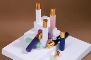 Flacon en verre Rollon 10 ml avec boule en verre de différentes couleurs mates-5
