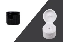 Καπάκι flip top PP20 πλαστικό σε λευκό ή μαύρο χρώμα Καπάκι flip top PP20 πλαστικό σε λευκό ή μαύρο χρώμα
