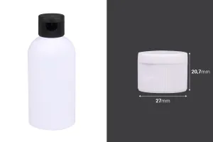 Καπάκι flip top PP24 πλαστικό σε λευκό ή μαύρο χρώμα-2