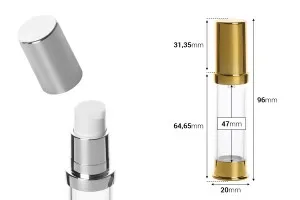 Airless σωληνάριο ακρυλικό για κρέμα 10 ml-2