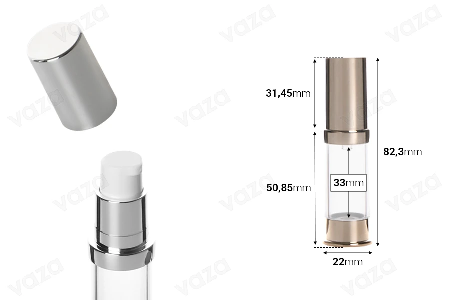 Airless acrylic tube for cream 5 ml-image_dimensions