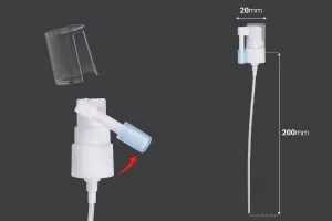 Spray 18/410 local en plastique avec capuchon transparent et couvercle de protection sur la buse-2