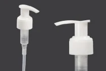 Αντλία πλαστική 24/410 λευκή με ασφάλεια για σαμπουάν, κρέμα ή γαλάκτωμα Αντλία πλαστική 24/410 λευκή με ασφάλεια για σαμπουάν, κρέμα ή γαλάκτωμα
