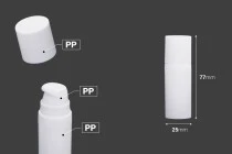 Μπουκαλάκια airless πλαστικό για κρέμα 10 ml σε λευκό χρώμα