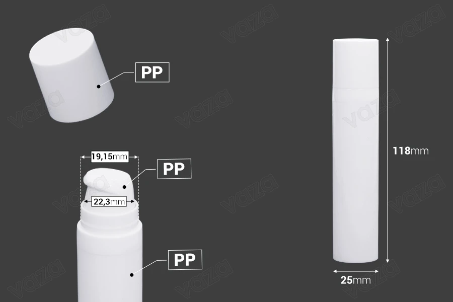 Μπουκαλάκια airless πλαστικό για κρέμα 20 ml σε λευκό χρώμα Μπουκαλάκια airless πλαστικό για κρέμα 20 ml σε λευκό χρώμα-εικόνα_διαστάσεις