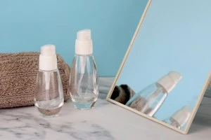 Μπουκάλι 30 ml γυάλινο με πλαστική αντλία (PP18)-3