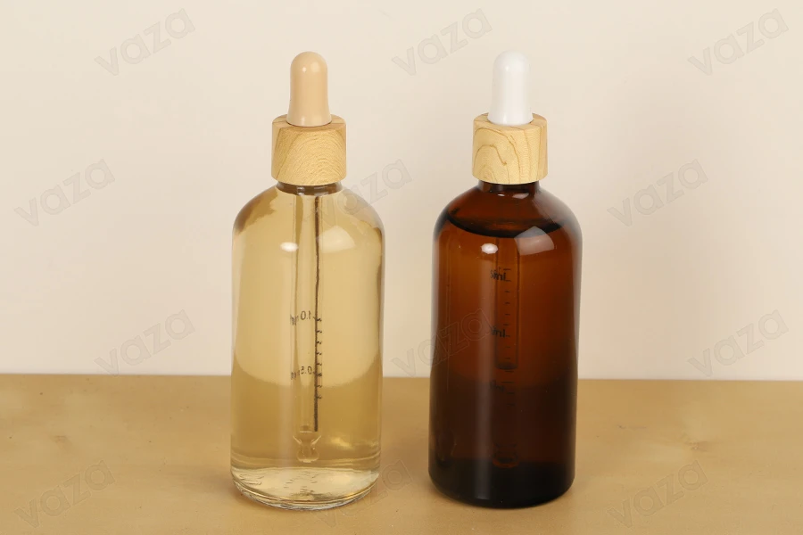 Kunststoffring in Holzstruktur/Design für 5 bis 100 ml Tropfer-bildgruppe