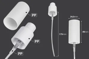 Σπρέι πλαστικό PP18/410 σε λευκό χρώμα για μπουκάλια αιθέριων ελαίων-2