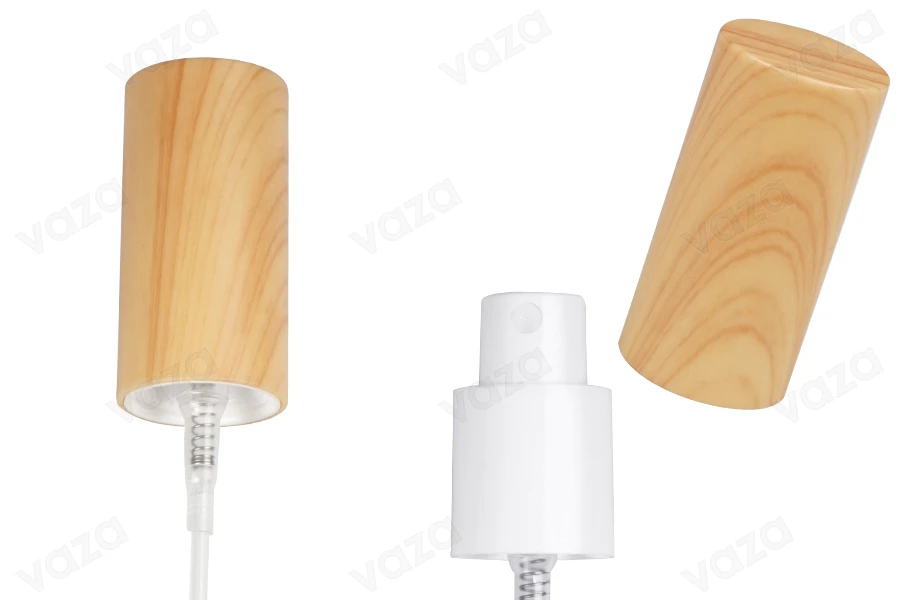 Sprühkunststoff PP18/410 im Holzdesign für ätherische Ölflaschen Sprühkunststoff PP18/410 im Holzdesign für ätherische Ölflaschen-produktbild