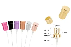 Set vaporisateur avec bouchon pour flacons de parfum 15 mm avec fermeture de sécurité à sertir-2