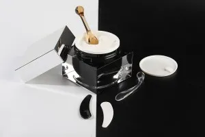 Spatule pour crème en plastique (PP) 54,5 mm de couleur blanche ou noire - 50 pcs-3