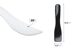 Σπάτουλα 62,6 mm πλαστική (PP) σε μαύρο ή λευκό χρώμα για κρέμα - 50 τμχ-2