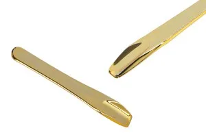 Spachtel für Cremes aus Kunststoff (ABS) gold 70,5 mm - 24 Stk