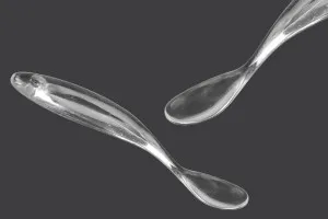 Plastikspachtel für Cremes (PS) 65 mm transparent - 50 Stk