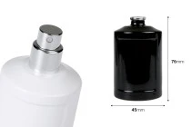Μπουκάλι αρωμάτων γυάλινο 50 ml κυλινδρικό με κλείσιμο ασφαλείας crimp 15 mm