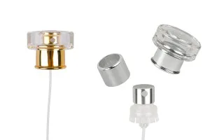 Set spray con tappo trasparente di lusso per flaconi di profumo con chiusura di sicurezza a crimpare 15 mm