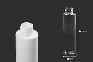 Flacon de 150 ml PET de couleur blanche ou transparente (PP24)-2