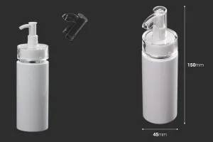 120 ml PET-Flasche mit Sahnepumpe (PP24) und Verschluss-2