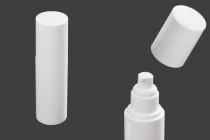 Μπουκάλι 100 ml πλαστικό με αντλία κρέμας (PP20) και καπάκι