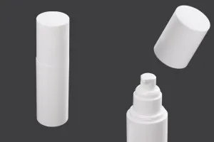 Flacon en plastique de 100 ml avec pompe à crème (PP20) et couvercle-1