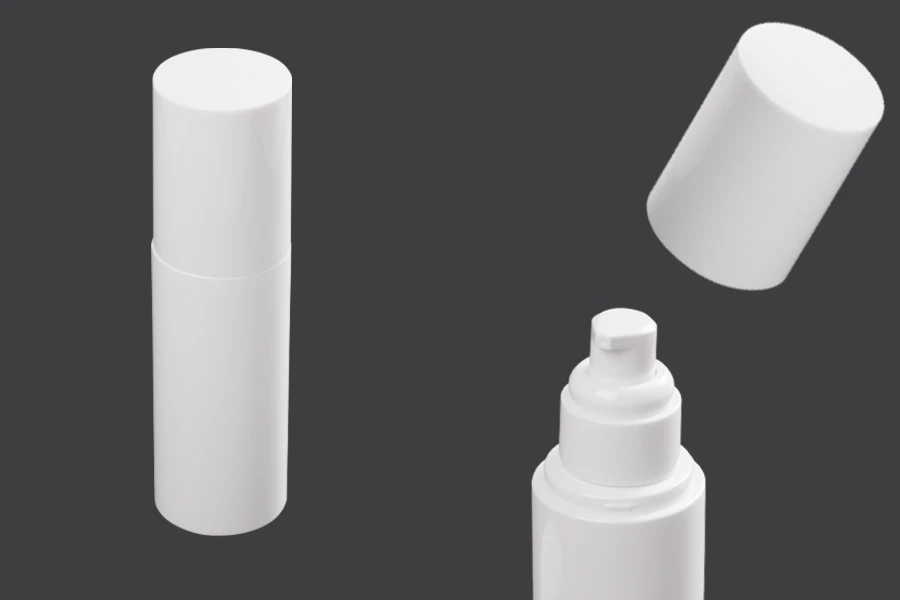 Μπουκάλι 100 ml πλαστικό με αντλία κρέμας (PP20) και καπάκι