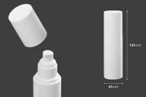 Μπουκάλι 100 ml πλαστικό με αντλία κρέμας (PP20) και καπάκι