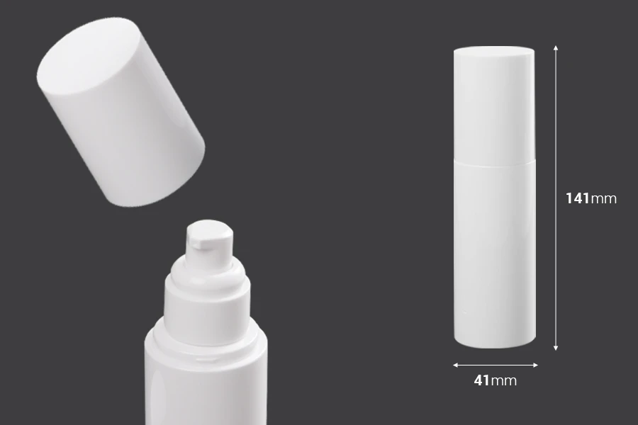 Μπουκάλι 100 ml πλαστικό με αντλία κρέμας (PP20) και καπάκι