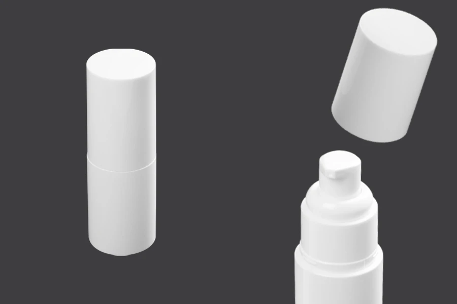 Μπουκάλι 30 ml πλαστικό με αντλία κρέμας (PP20) και καπάκι Μπουκάλι 30 ml πλαστικό με αντλία κρέμας (PP20) και καπάκι